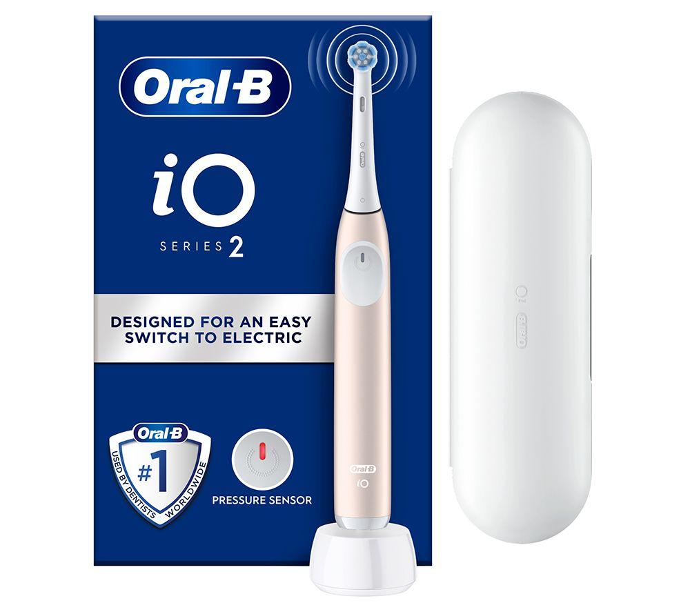 ORAL-B iO2 Electric Toothbrush + Travel Case - Calm Pink