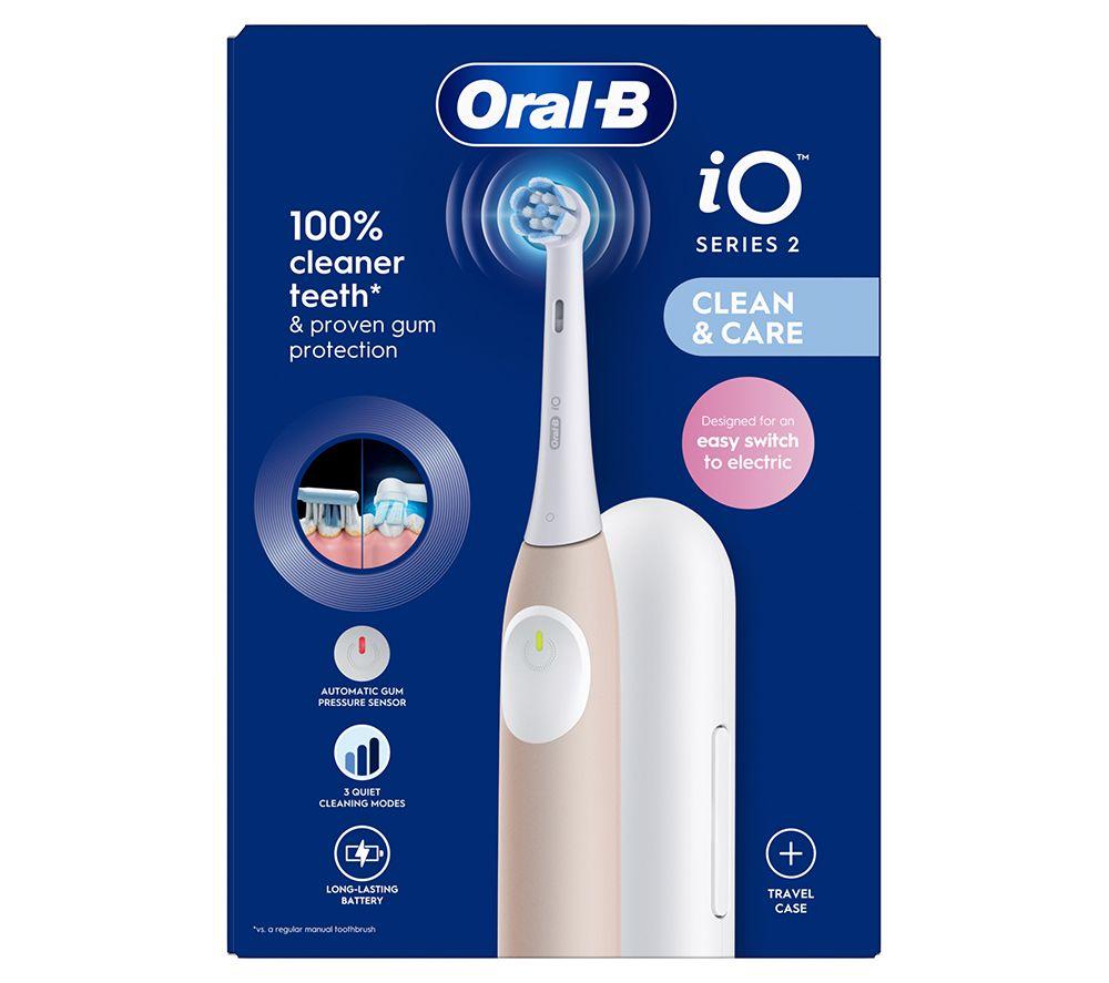 ORAL-B iO2 Electric Toothbrush + Travel Case - Calm Pink