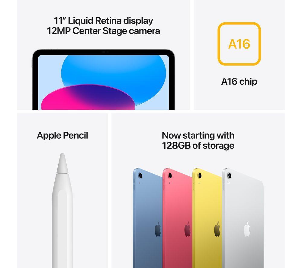 APPLE 11" iPad (2025) - 128 GB, Silver