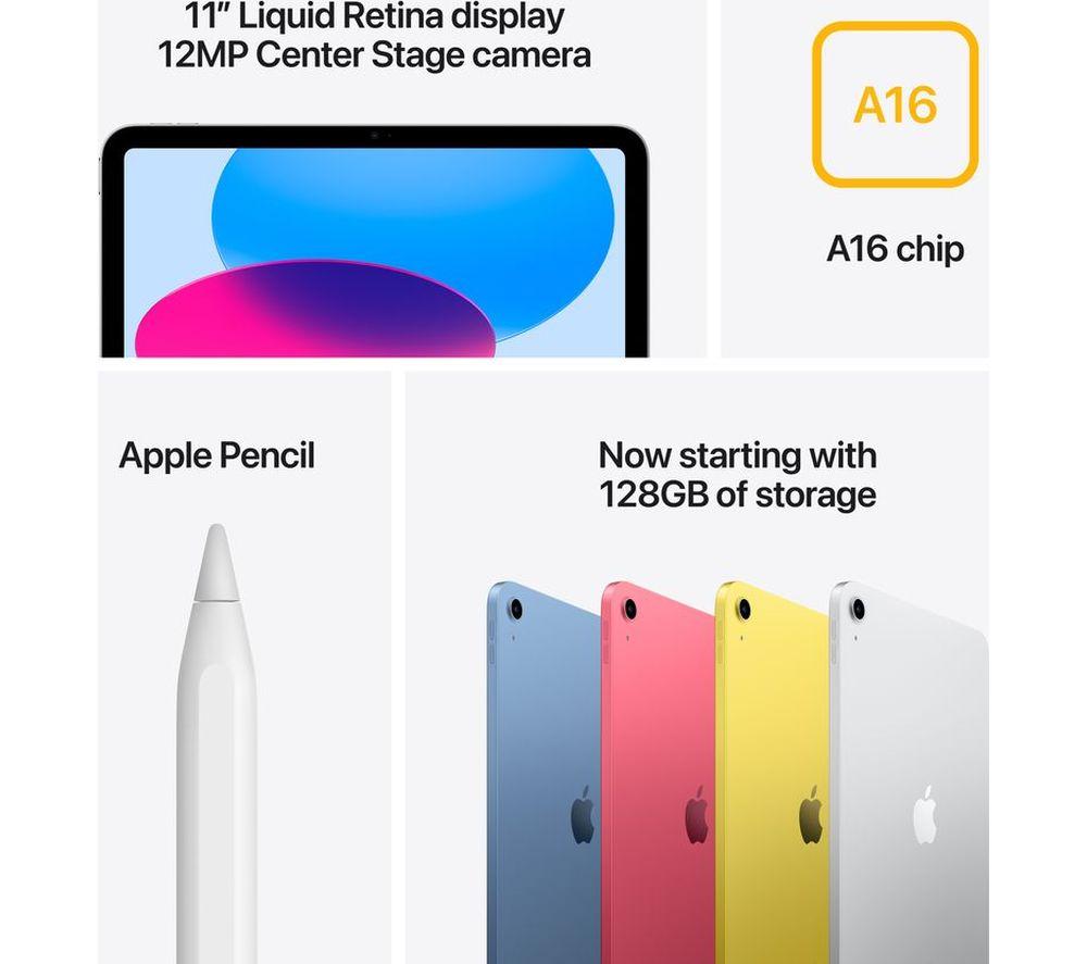 APPLE iPad de 11" (2025) - 256 GB, Plata