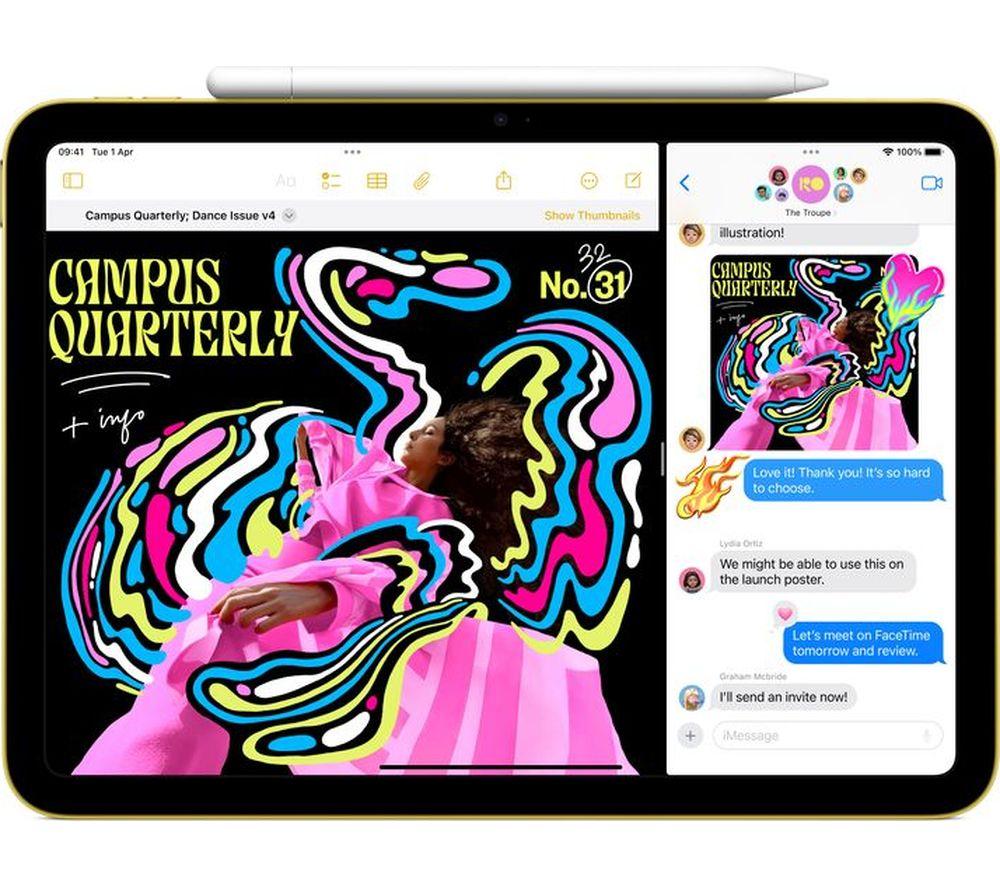 APPLE 11" iPad Cellular (2025) - 128 GB, Plata