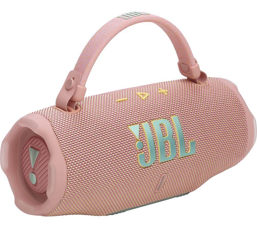 JBL Charge 6 Portable Bluetooth Speaker - Pink