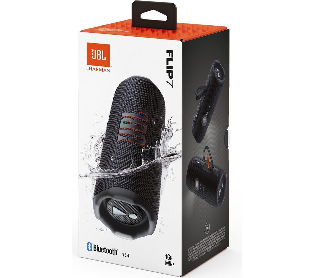 JBL Flip 7 Portable Bluetooth Speaker - Black