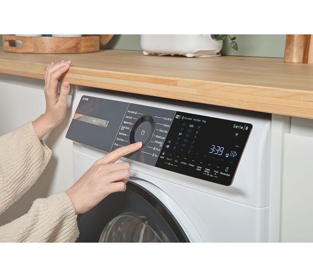 Lavadora BOSCH Serie 6 Plus WGH254A0GB i-DOS AntiStain con Wi-Fi, 10 kg y 1400 rpm - Blanca