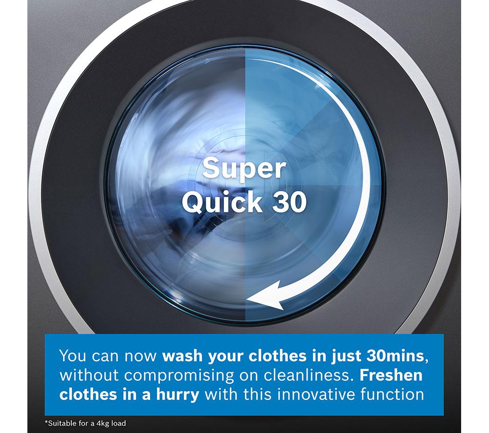 BOSCH Series 6 Plus WGH254ARGB i-DOS AntiStain WiFi enabled 10 kg 1400 Spin Washing Machine - Graphite