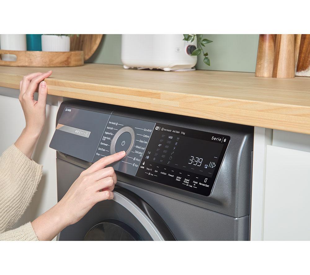 BOSCH Series 6 Plus WGH254ARGB i-DOS AntiStain WiFi enabled 10 kg 1400 Spin Washing Machine - Graphite