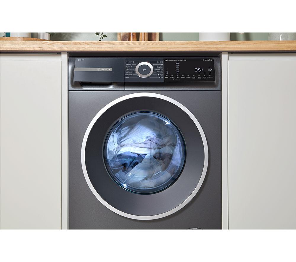 BOSCH Series 6 Plus WGH254ARGB i-DOS AntiStain WiFi enabled 10 kg 1400 Spin Washing Machine - Graphite