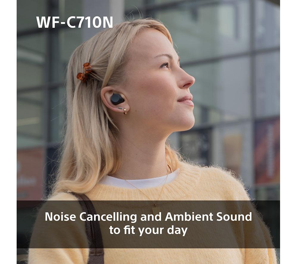 SONY WF-C710N Wireless Bluetooth Noise-Cancelling Earbuds - Black