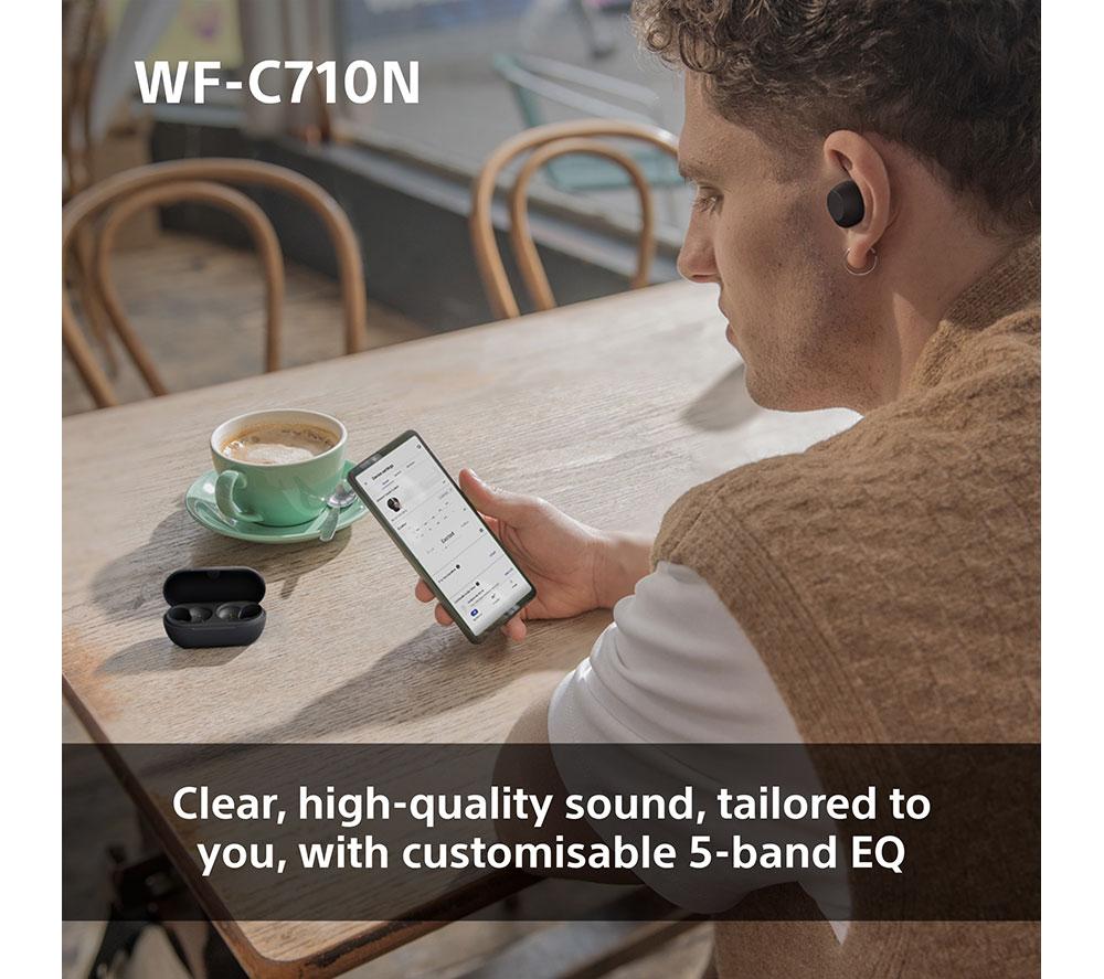 SONY WF-C710N Wireless Bluetooth Noise-Cancelling Earbuds - Black