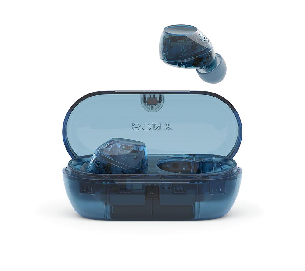 SONY WF-C710N Wireless Bluetooth Noise-Cancelling Earbuds - Glass Blue