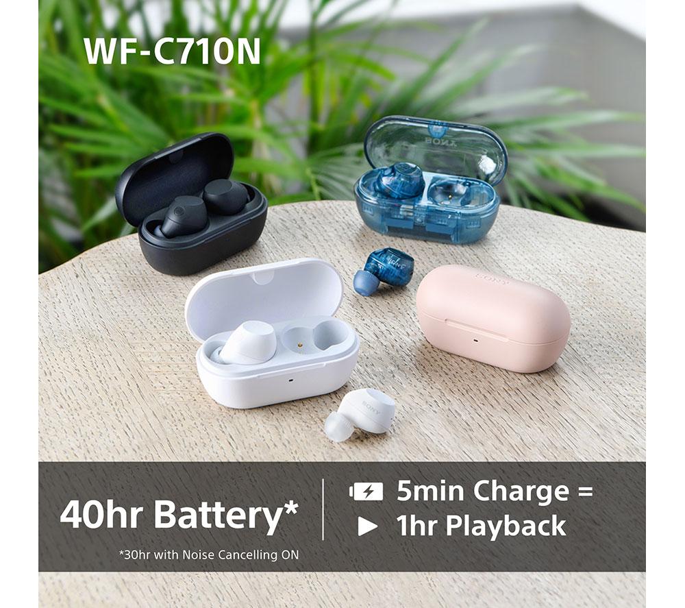 SONY WF-C710N Wireless Bluetooth Noise-Cancelling Earbuds - Pink