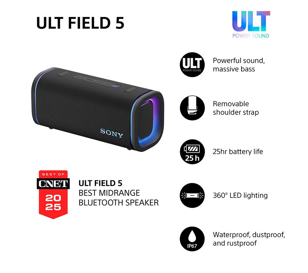 SONY ULT FIELD 5 Altavoz Bluetooth Portátil - Negro