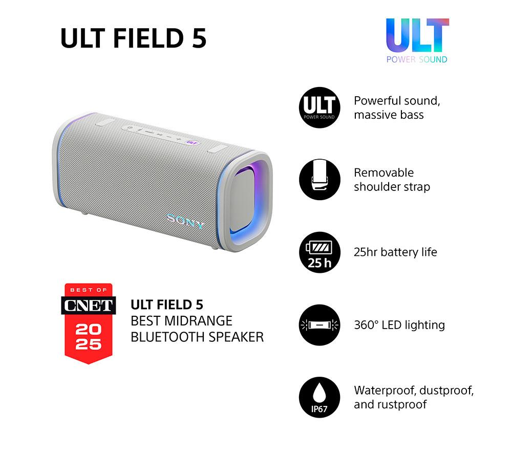 SONY ULT FIELD 5 Portable Bluetooth Speaker - Off-White