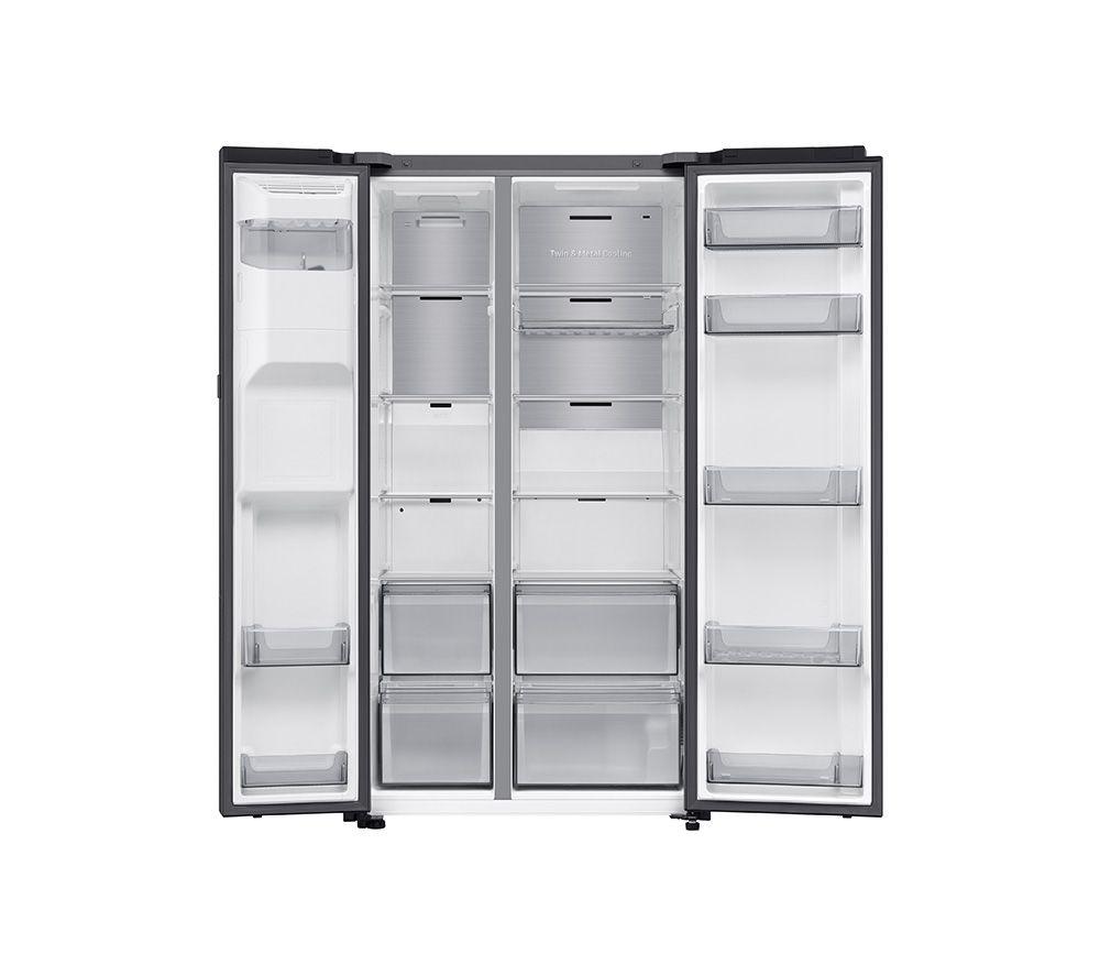 SAMSUNG Bespoke AI Series 8 On-device Bixby RS80F66KBFEU American-Style Fridge Freezer - Black