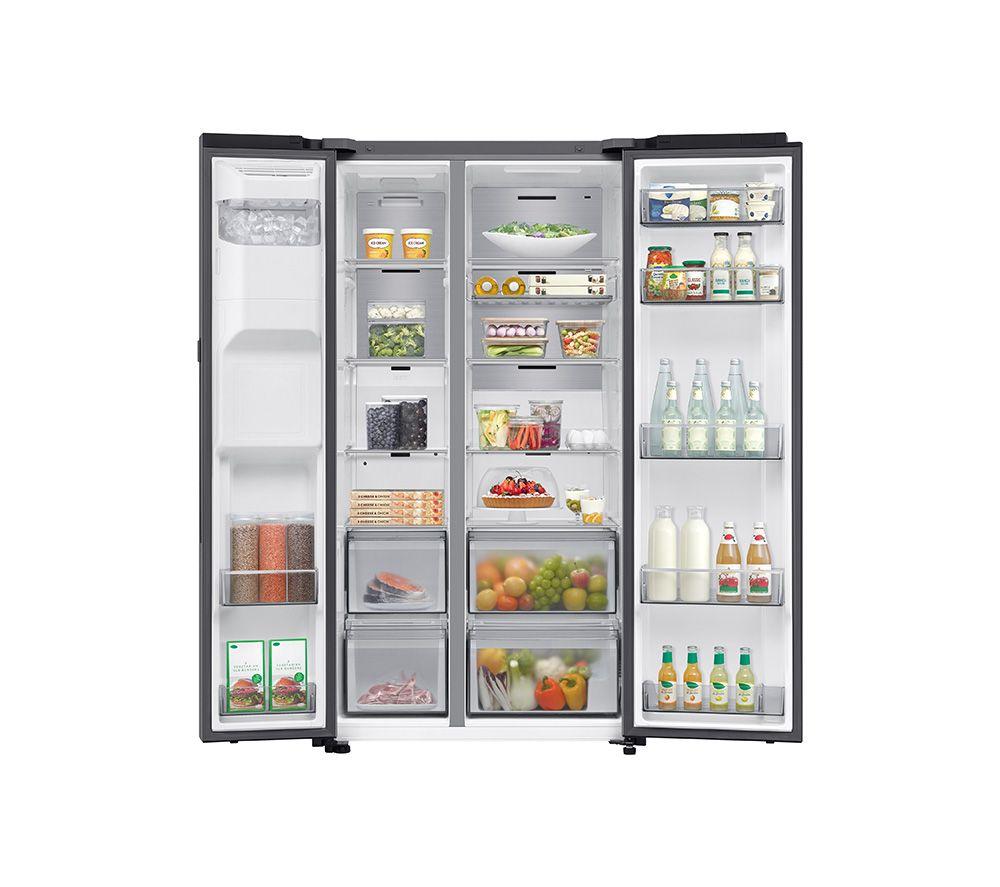 SAMSUNG Bespoke AI Series 8 On-device Bixby RS80F66KBTEU American-Style Fridge Freezer - Silver