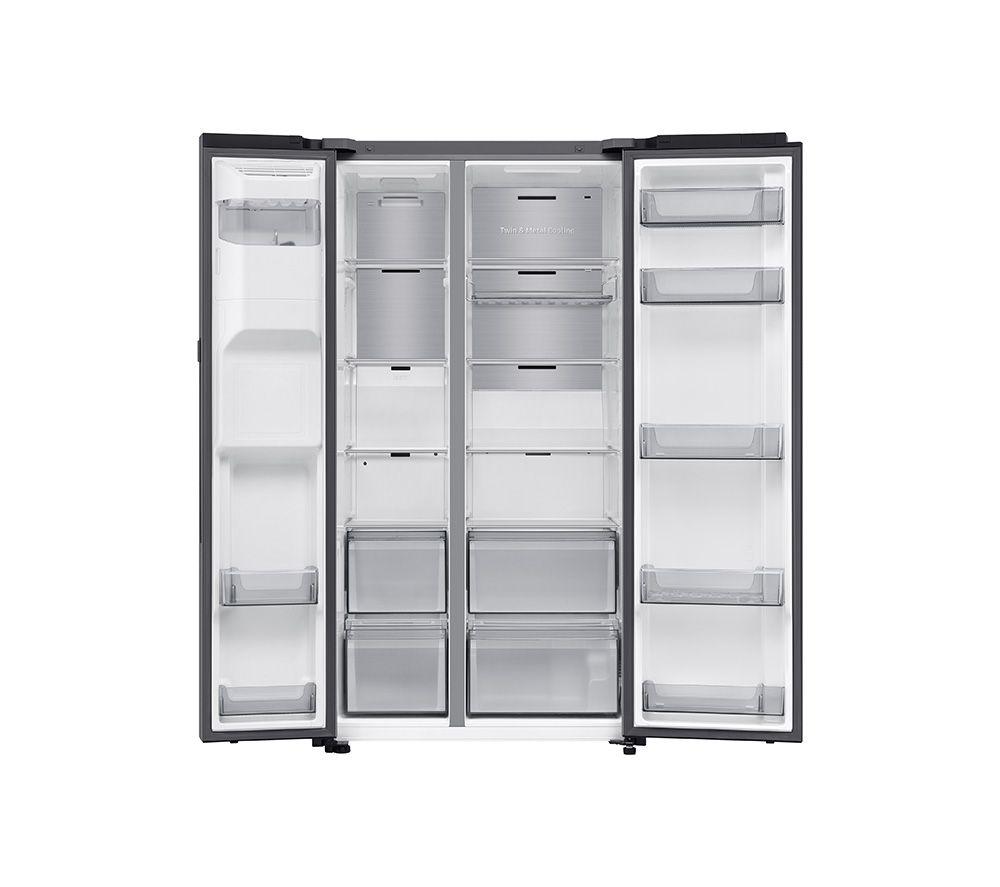 SAMSUNG Bespoke AI Series 8 On-device Bixby RS80F66KBTEU American-Style Fridge Freezer - Silver