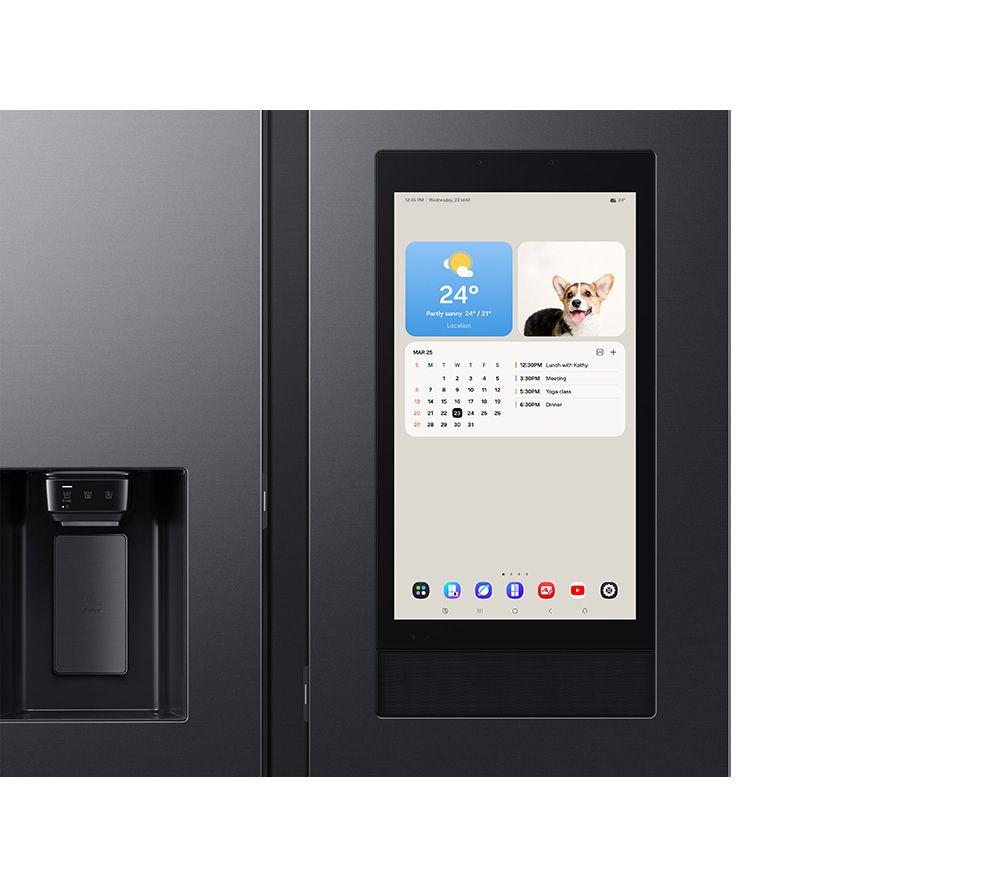 Frigorífico Combi Inteligente Americano Samsung Bespoke AI Family Hub RS90F66BEFEU con Bixby integrado – Negro