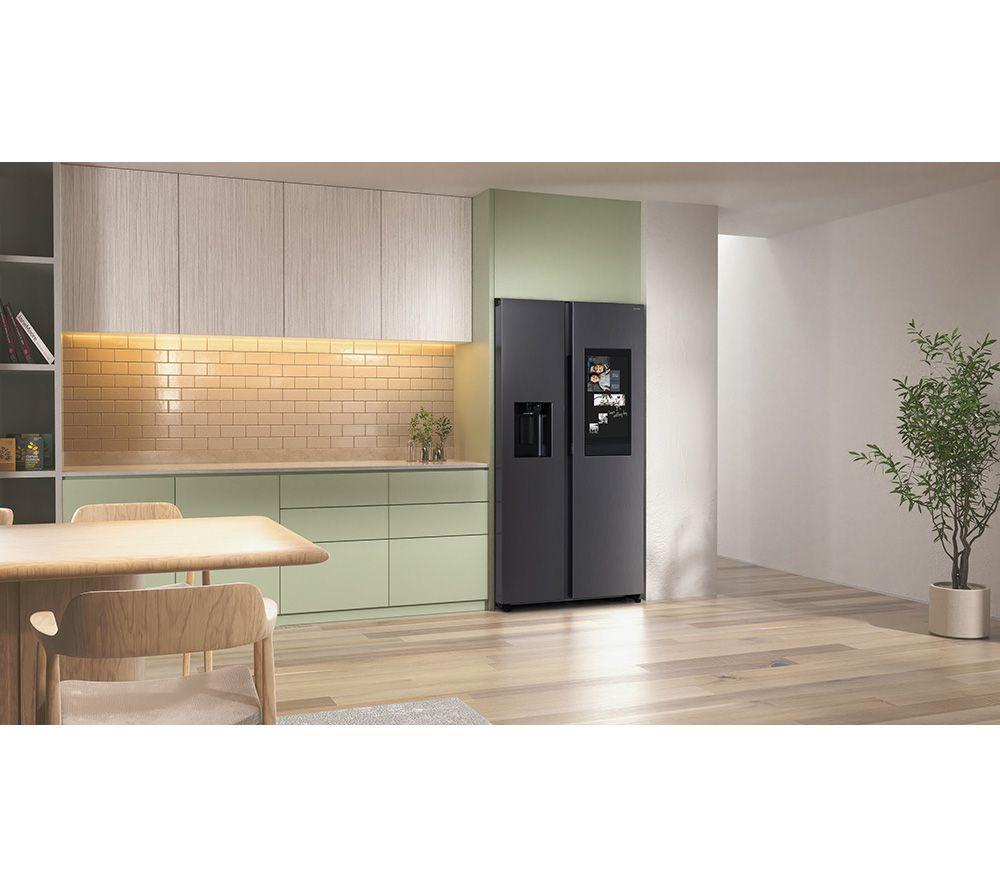 Frigorífico Combi Inteligente Americano Samsung Bespoke AI Family Hub RS90F66BEFEU con Bixby integrado – Negro
