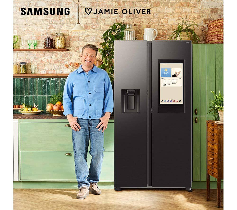 Frigorífico Combi Inteligente Americano Samsung Bespoke AI Family Hub RS90F66BEFEU con Bixby integrado – Negro