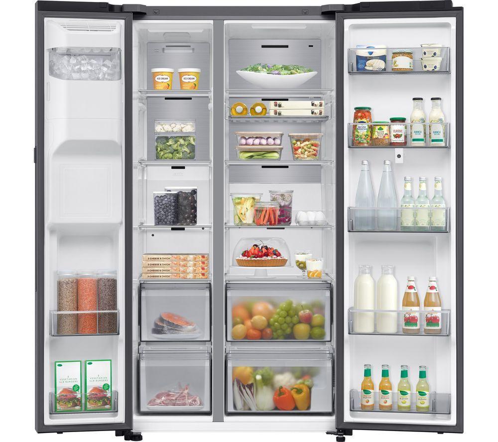 Frigorífico Americano Inteligente SAMSUNG Bespoke AI Family Hub RS90F66BETEU - Plata