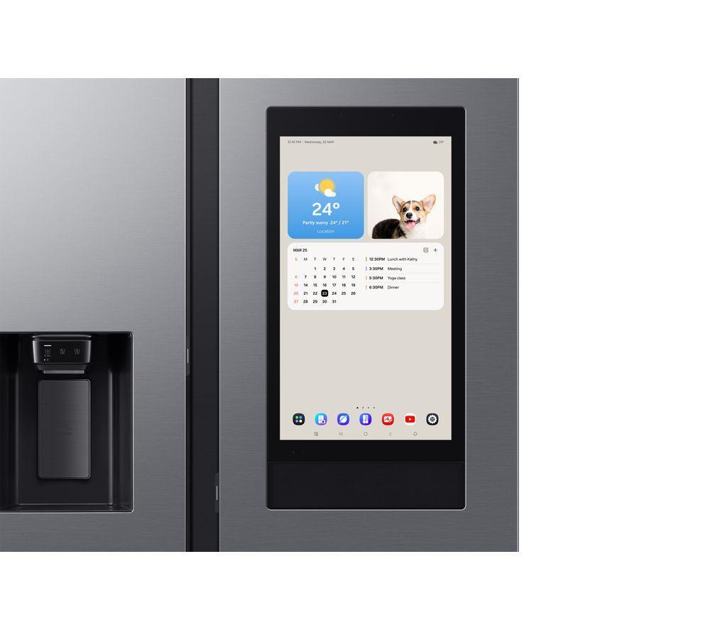Frigorífico Americano Inteligente SAMSUNG Bespoke AI Family Hub RS90F66BETEU - Plata
