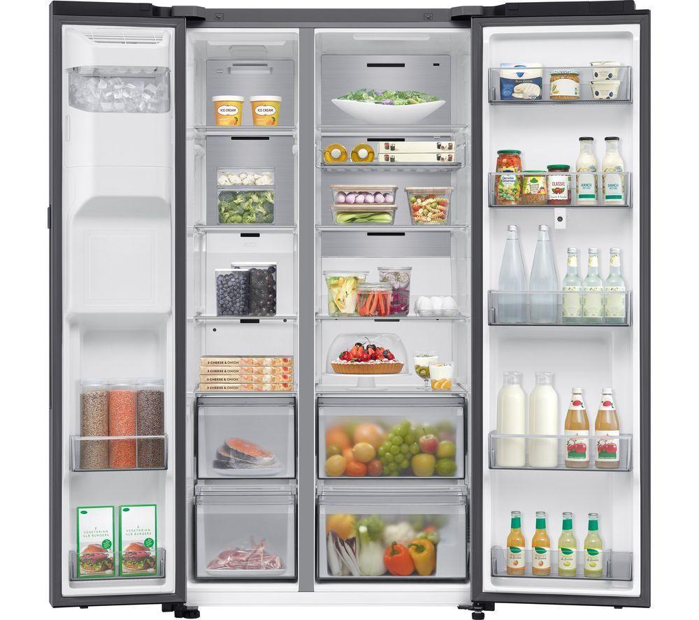 Frigorífico Americano Inteligente SAMSUNG Bespoke AI Family Hub RS90F66BETEU - Plata