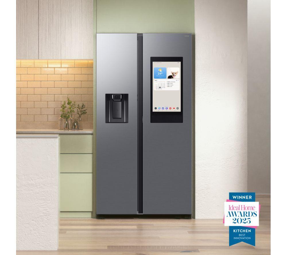 Frigorífico Americano Inteligente SAMSUNG Bespoke AI Family Hub RS90F66BETEU - Plata