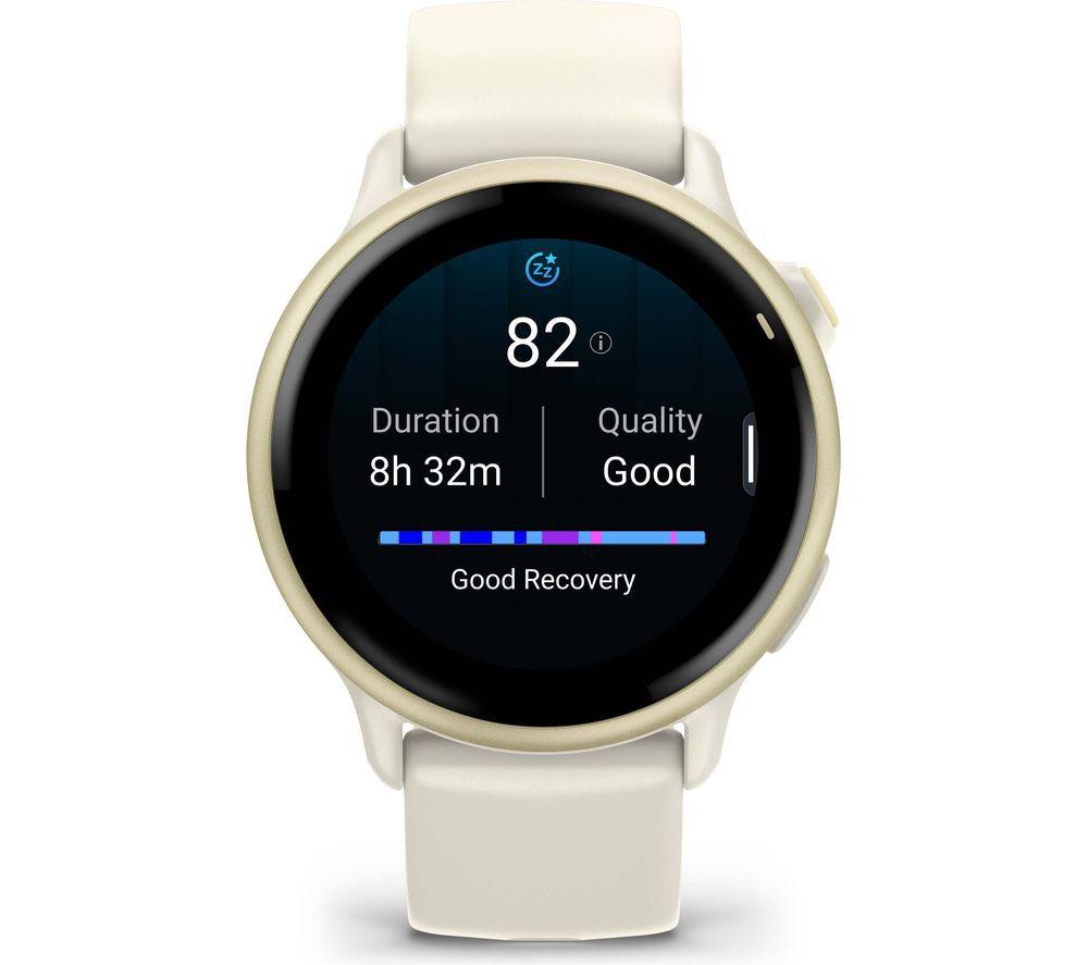 GARMIN vivoactive 6 Smart Watch - Bone & Lunar Gold