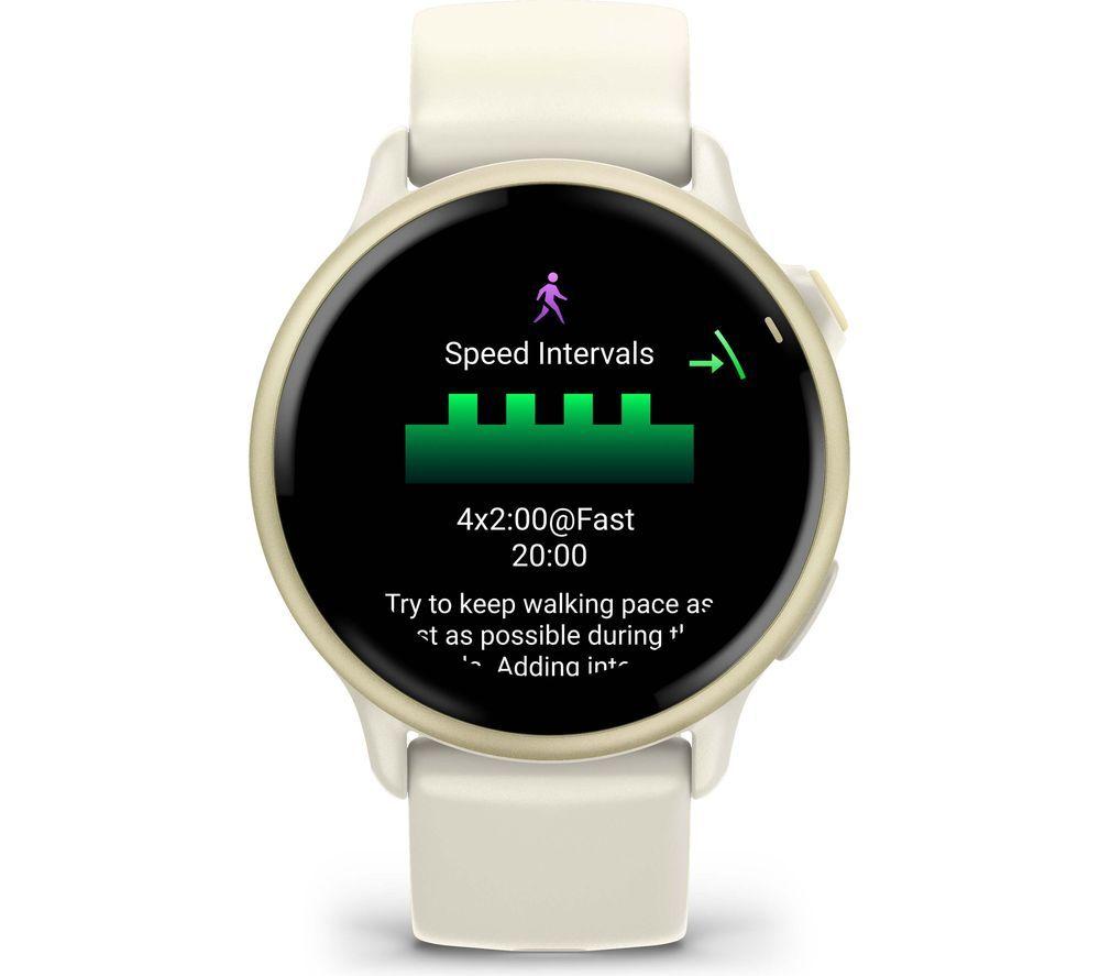 GARMIN vivoactive 6 Smart Watch - Bone & Lunar Gold