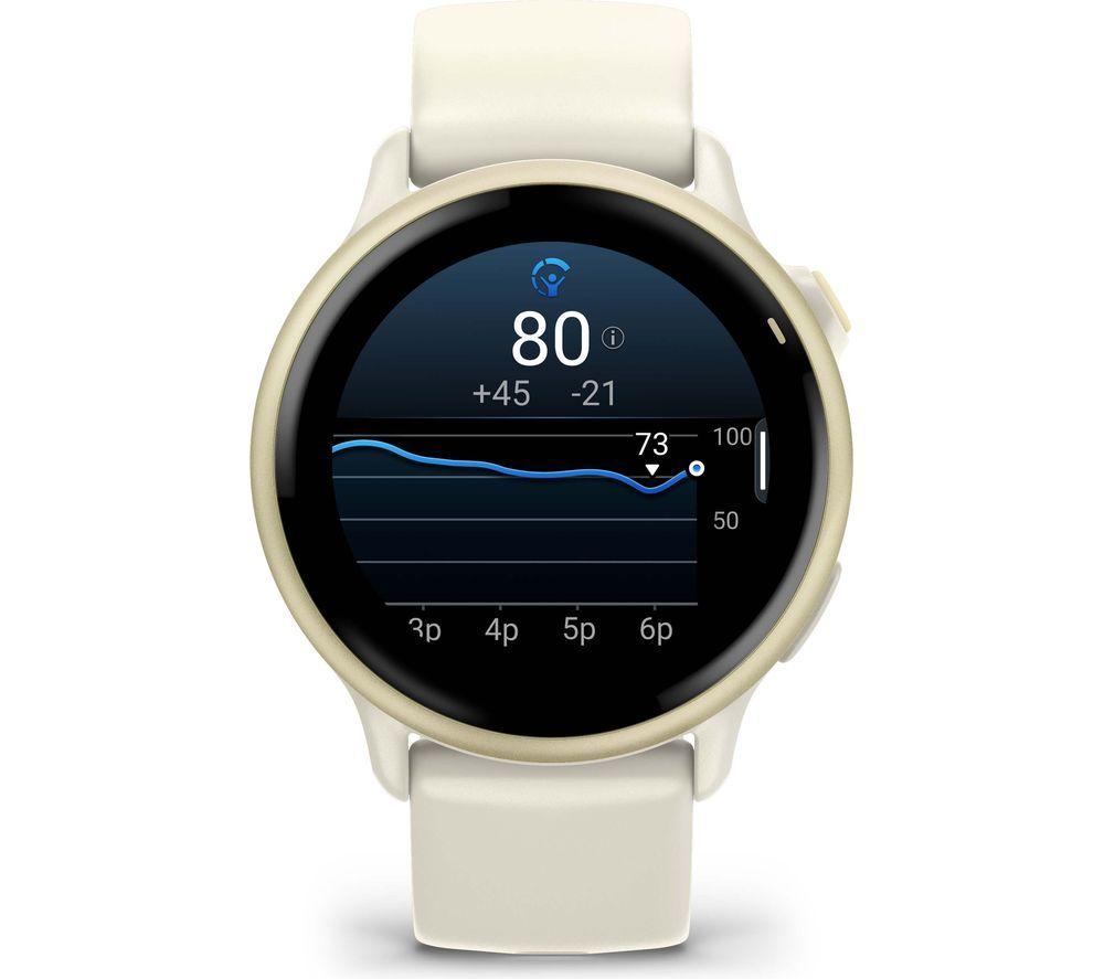 GARMIN vivoactive 6 Smart Watch - Bone & Lunar Gold