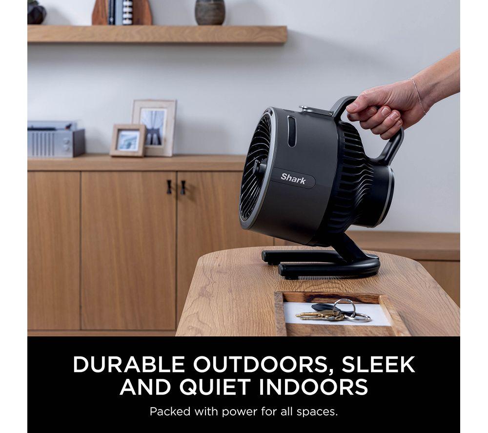 Ventilador de Torre SHARK FlexBreeze HydroGo FA050UK Portátil de 6,8" con Nebulizador - Carbón