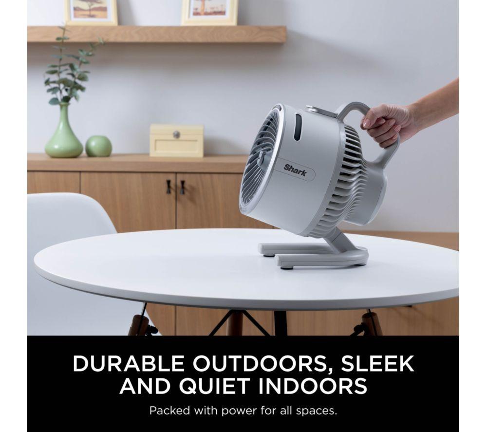 SHARK FlexBreeze HydroGo FA050UKDV Portable 6.8" Misting Turbo Fan - Dove & Cool Gray