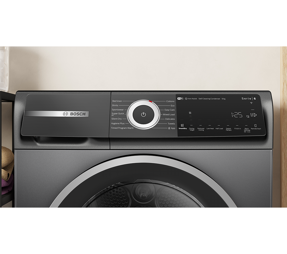 BOSCH Series 6 Plus WQH246DRGB WiFi-enabled 9 kg Heat Pump Tumble Dryer - Grey