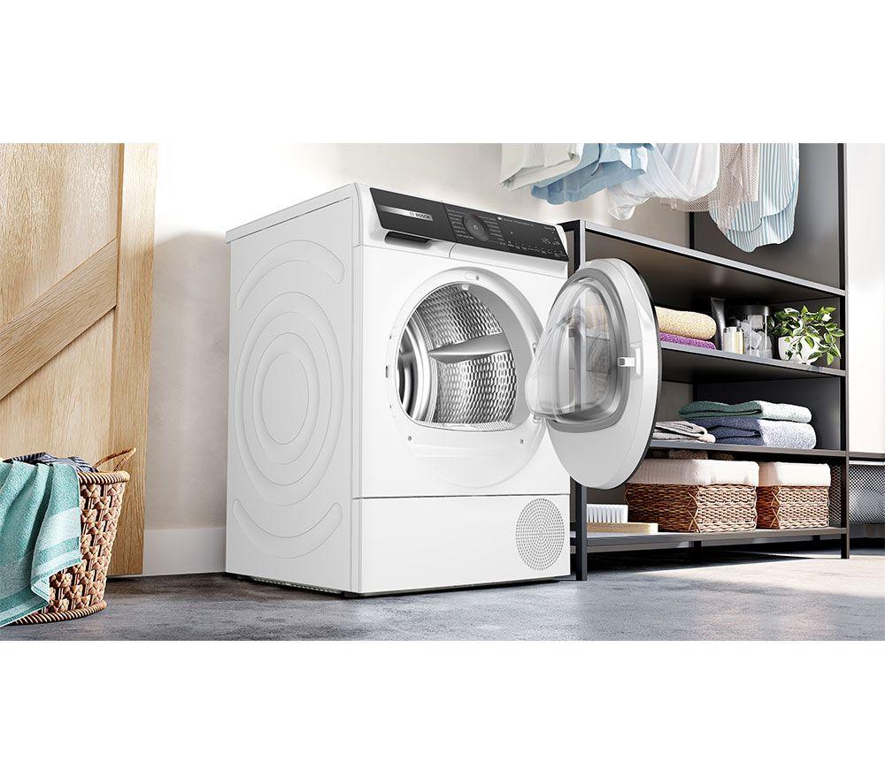 BOSCH Series 6 Plus WQH246D9GB WiFi-enabled 9 kg Heat Pump Tumble Dryer - White