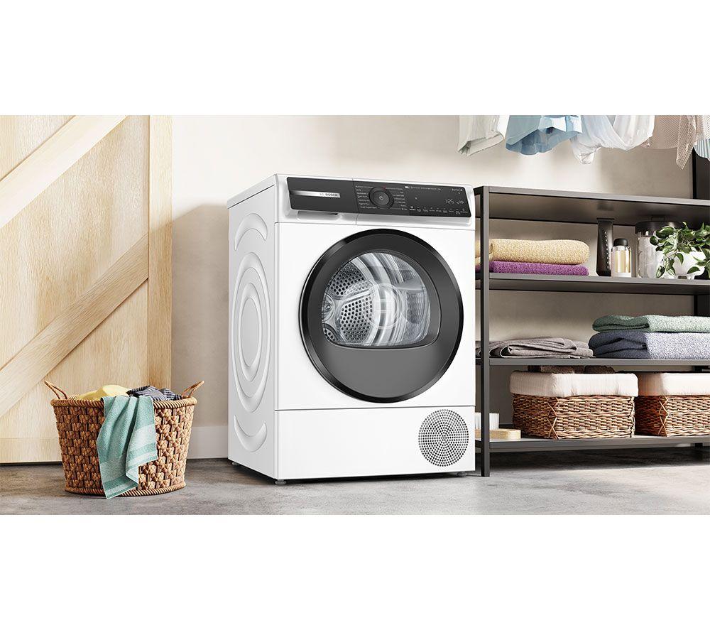 BOSCH Series 6 Plus WQH246D9GB WiFi-enabled 9 kg Heat Pump Tumble Dryer - White