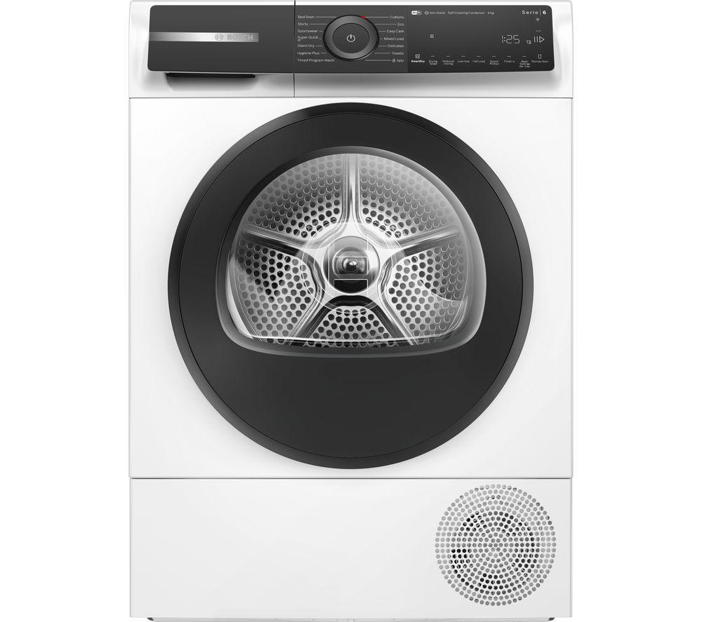 BOSCH Series 6 Plus WQH246D9GB WiFi-enabled 9 kg Heat Pump Tumble Dryer - White