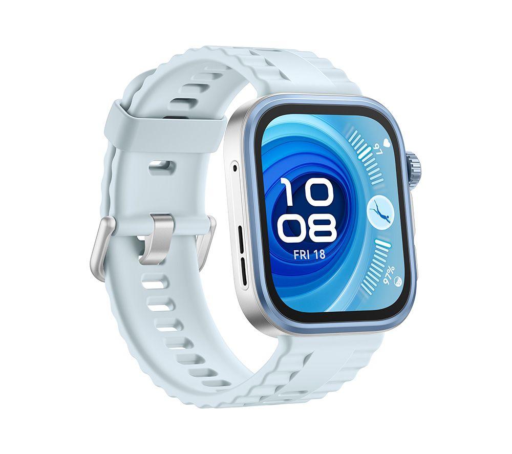 HUAWEI Watch Fit 4 Pro – Titaniumblau, Fluorelastomer-Armband