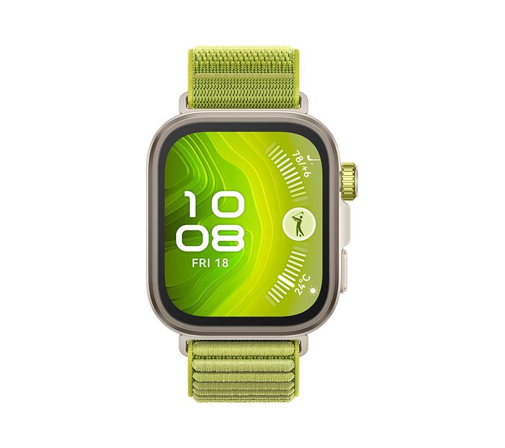 HUAWEI Watch Fit 4 Pro – Titangrün, Fluoroelastomerarmband