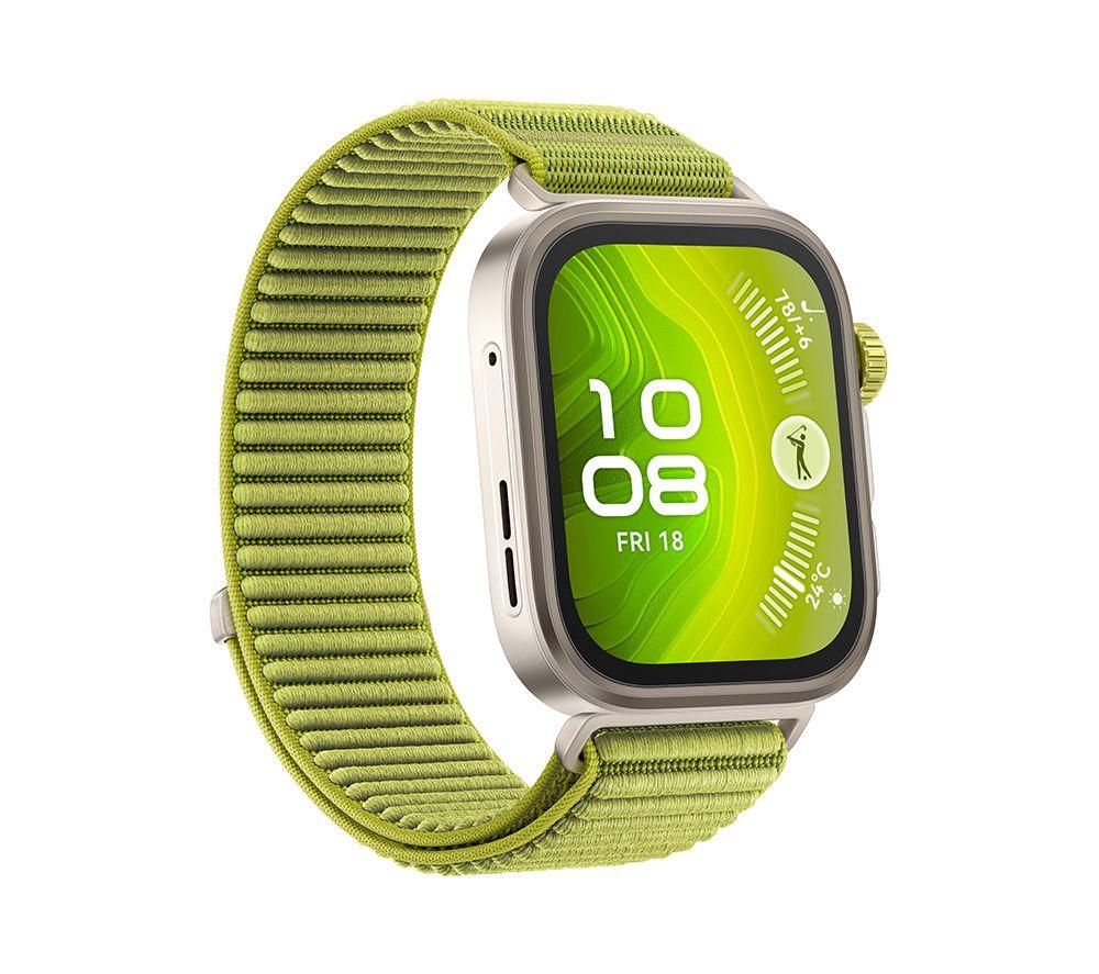 HUAWEI Watch Fit 4 Pro – Titangrün, Fluoroelastomerarmband