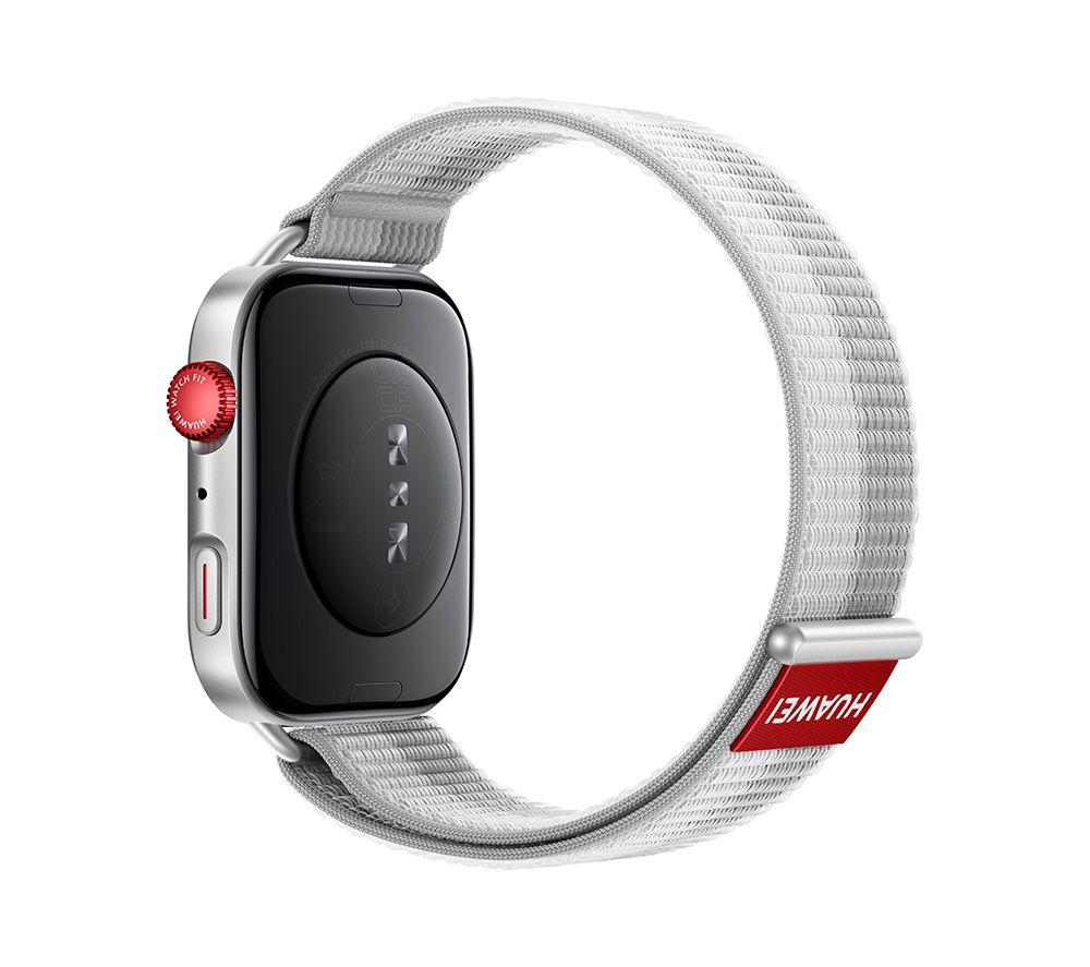 HUAWEI Watch Fit 4 – Aluminiumlegierung, graues Fluorelastomerarmband