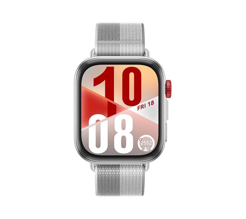 HUAWEI Watch Fit 4 – Aluminiumlegierung, graues Fluorelastomerarmband