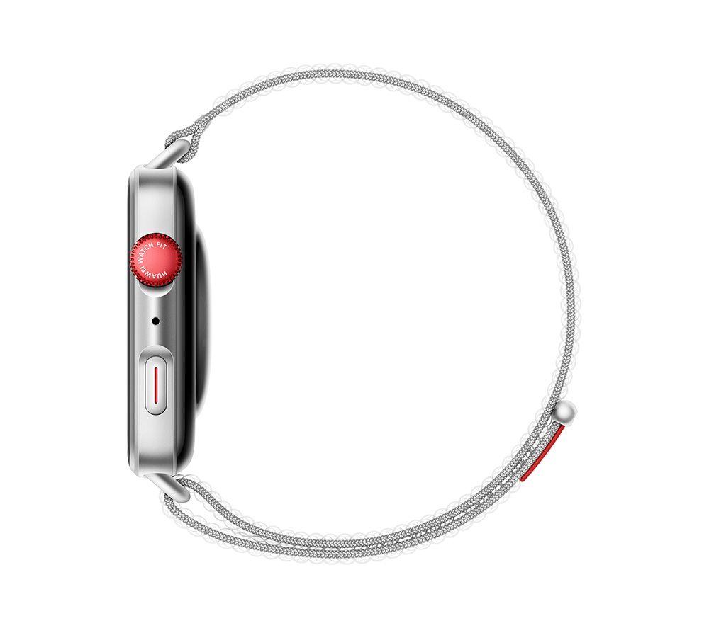 HUAWEI Watch Fit 4 – Aluminiumlegierung, graues Fluorelastomerarmband