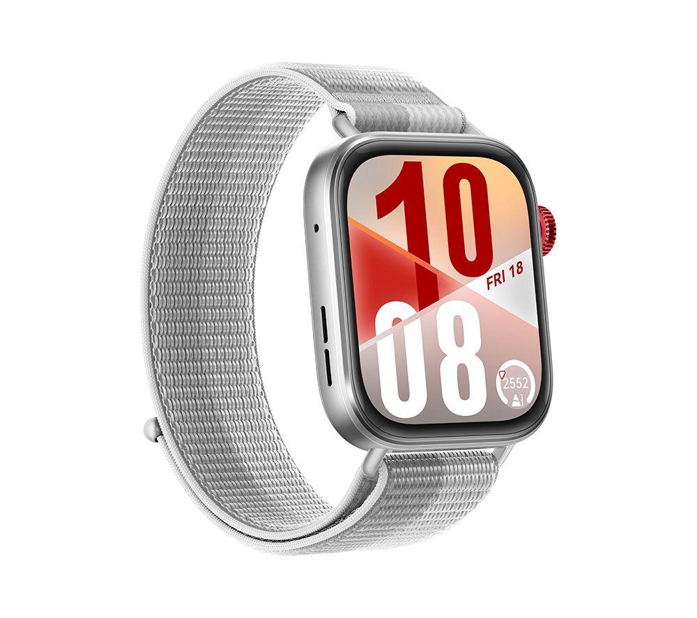 HUAWEI Watch Fit 4 – Aluminiumlegierung, graues Fluorelastomerarmband