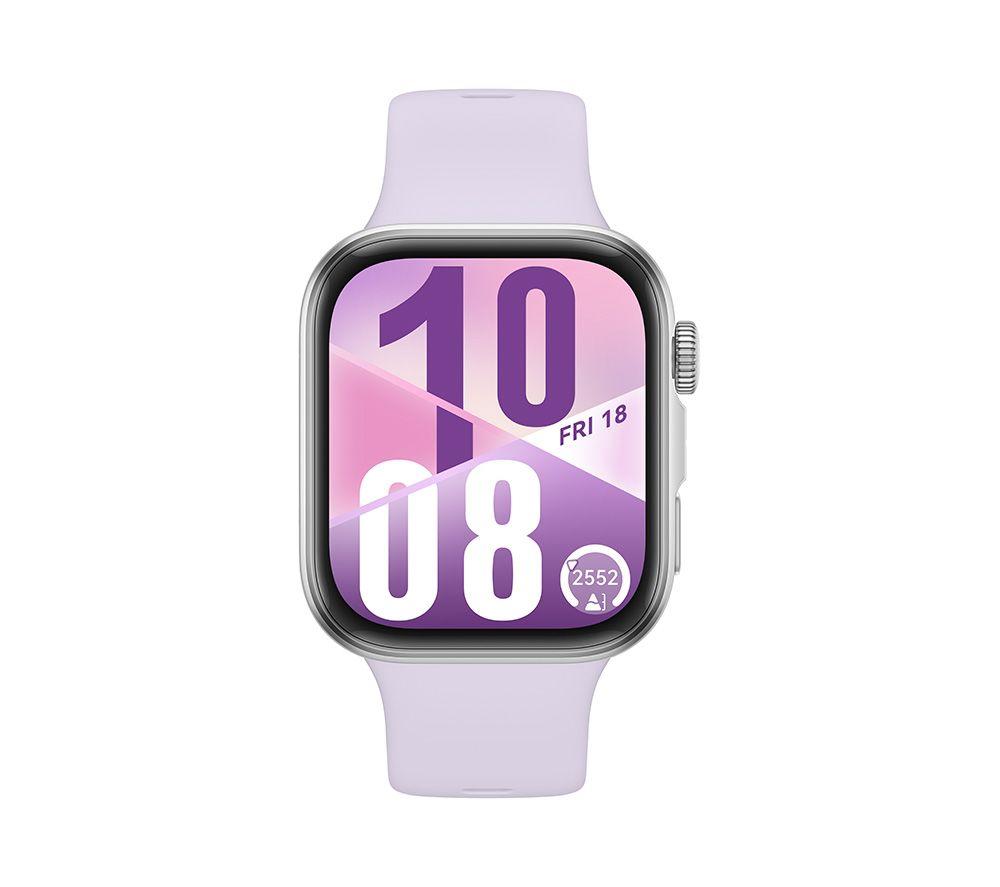 HUAWEI Watch Fit 4 - Aluminiumlegierung, Lila Fluorelastomer-Armband