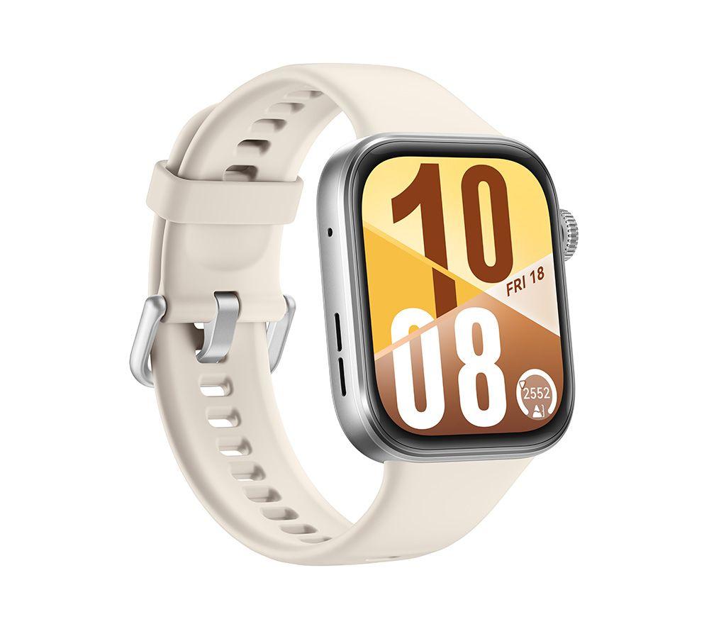HUAWEI Watch Fit 4 - Aluminiumlegierung, weißes Fluorelastomer-Armband