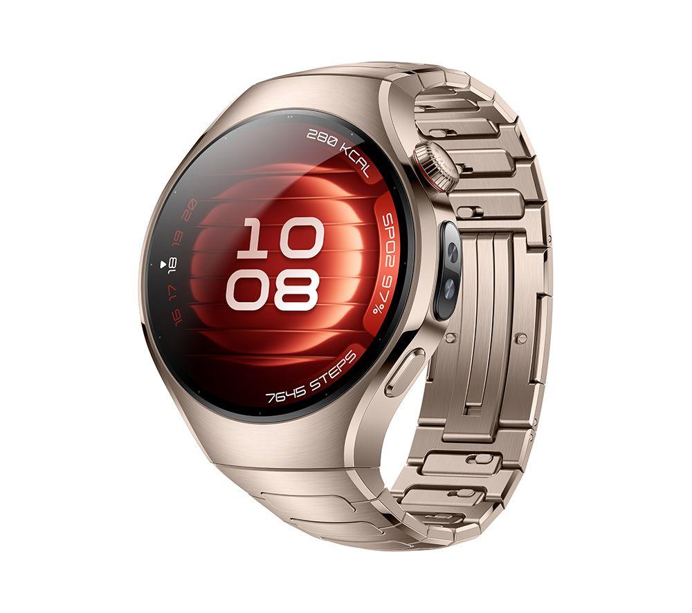 HUAWEI Watch 5 - Stainless Gold, Fluoroelastomer Strap, 42 mm