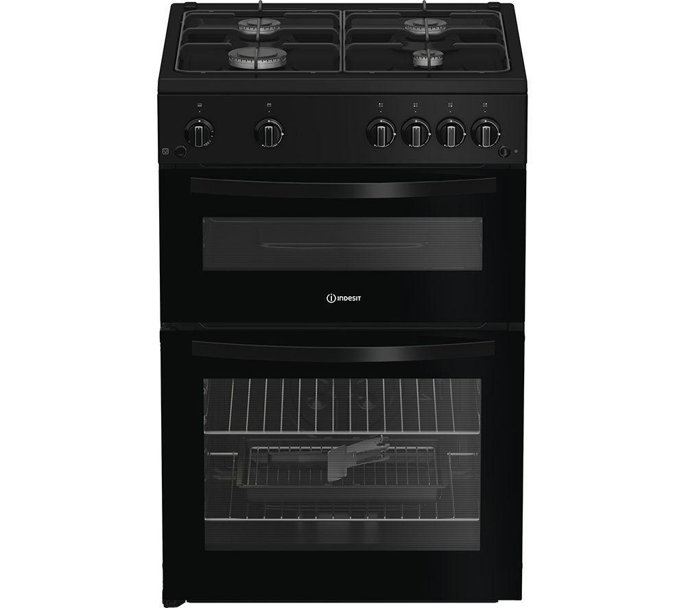 INDESIT ITG6GB 60 cm Gas Cooker - Black