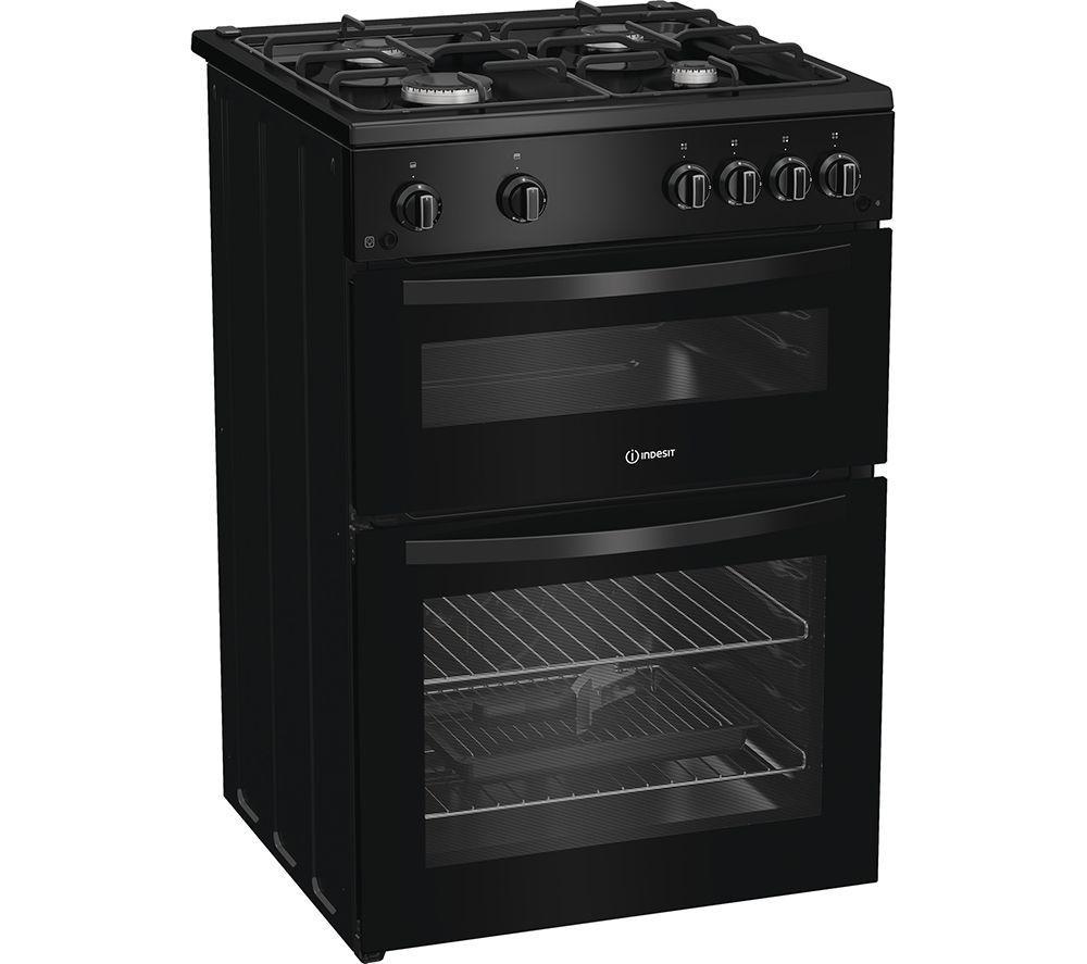 INDESIT ITG6GB Cocina de gas de 60 cm - Negro