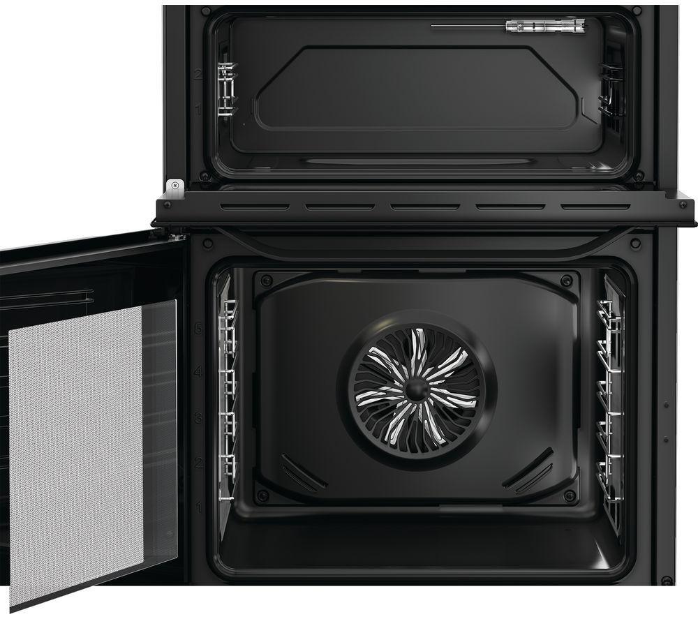 Cocina eléctrica vitrocerámica HOTPOINT Multiflow HTE6VDCB1 de 60 cm - Negra