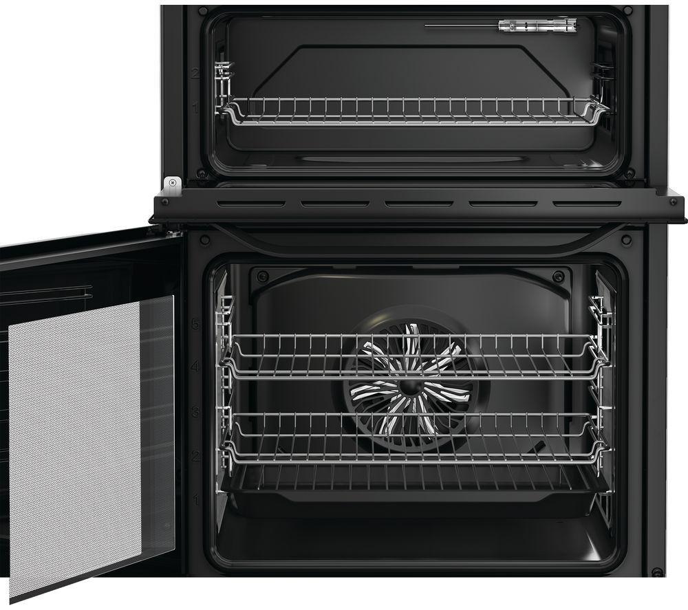 Cocina eléctrica vitrocerámica HOTPOINT Multiflow HTE6VDCB1 de 60 cm - Negra
